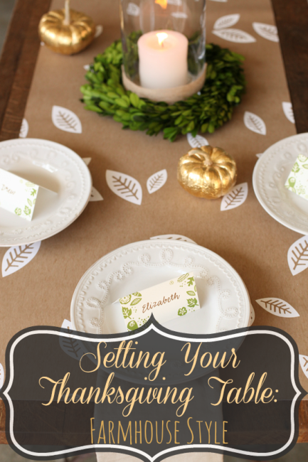 Farmhouse How to Decorate Your Thanksgiving Table Farmhouse Style