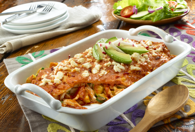 Chicken Enchiladas Recipe for Super Bowl Sunday party via @justicejonesie