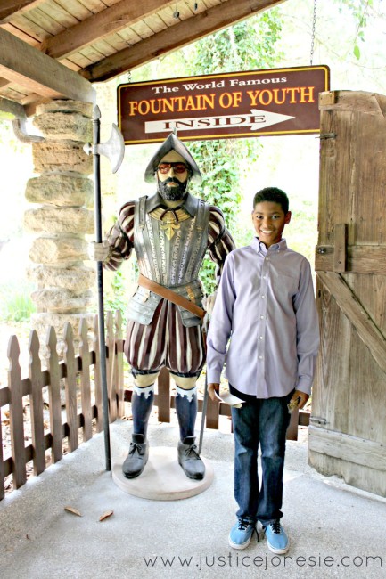 Taking the St. Augustine Fountain of Youth Tour via @JusticeJonesie