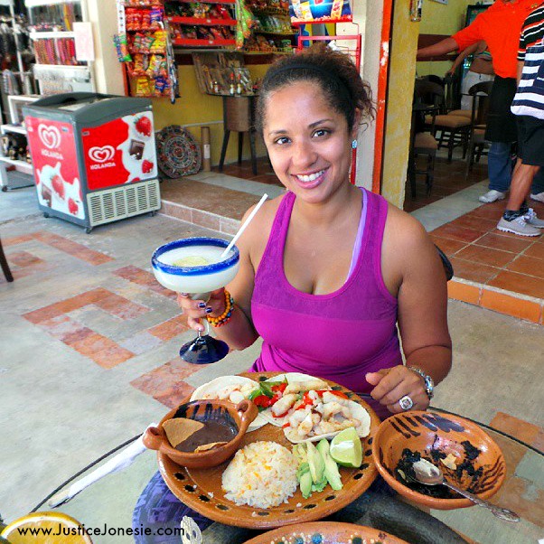 Lunch and margarita break in Tulum!