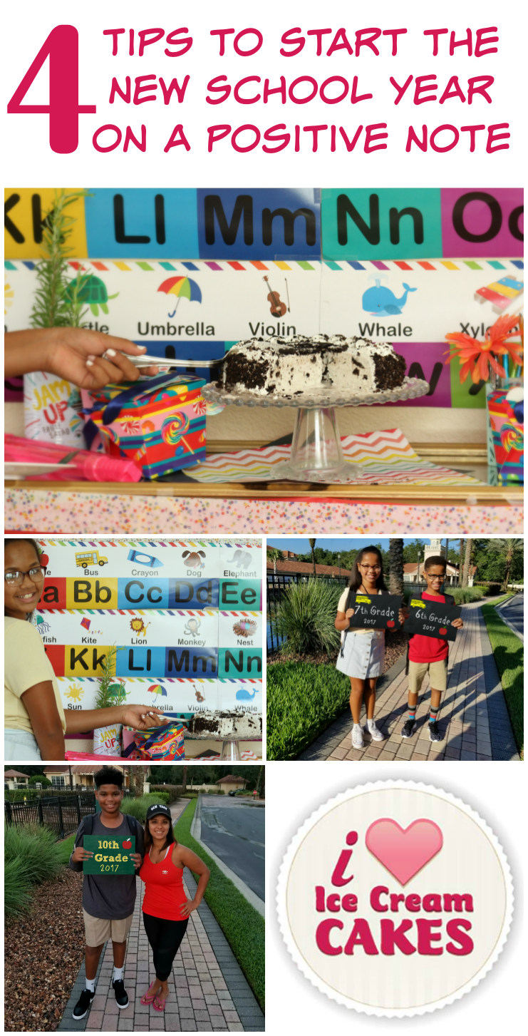 A must read!! 4 Tips to  Start the New School Year on A Positive Note #BackToSchool #IloveIceCreamCakes #ad #OREO